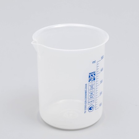 Low glass with a scale, 500 ml