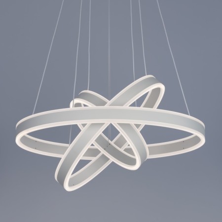 Suspended Citilux “duet” CL719650, 60x60x30 cm, 3x48.33W, led, white color-4