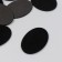 Decor "Oval" Black 4x3 cm foam velvet (set 15 pcs)