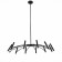 Ceiling lamp ST LUCE. SL1214.402.12. Spidey. 12x5 W, G9, 4000K, 100x100x96 cm, black color