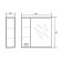 Wardrobe-mirror nickname 60, 15 cm x 60 cm x 70 cm