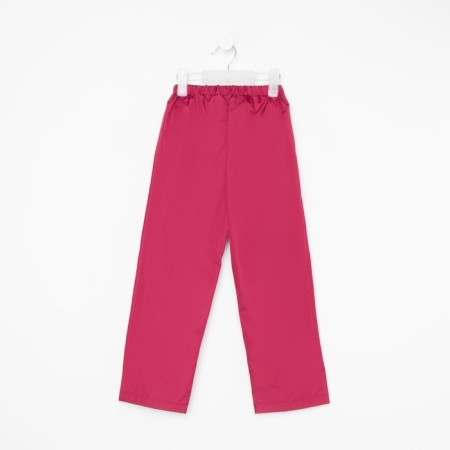 Pants for children, burgundy color, height 134 cm-1