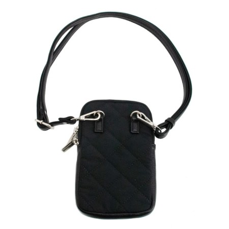 Bag for phone, textiles, black 13x2x19 cm-1