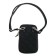 Bag for phone, textiles, black 13x2x19 cm
