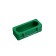 A hinged feeder - a drinker 4 x 6 x 15 cm, tray, plastic Greengo
