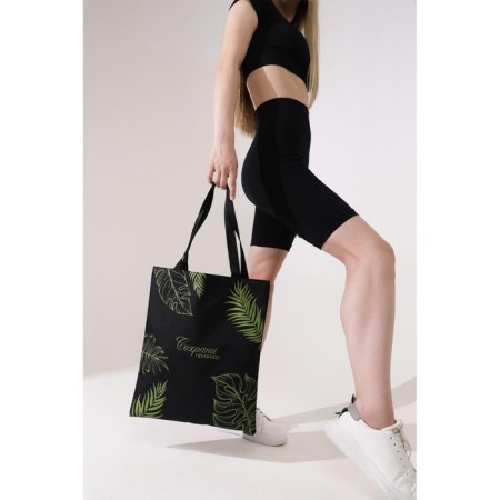 Bag Schoper "Save Nature", without lightning, without lining, black color-4