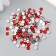Decor for creativity in the bottle "Rhinest. Red" set 500 pcs d = 0.5 cm 7x2x2 cm