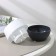 Pot for flowers "Japan", 125 ml, d = 8 cm, h = 6.5 cm, white-graphite color