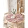 Tables on the table “Flower picture”, round, oxford, elastic band, size 140x140 cm, diameter 105-120 cm