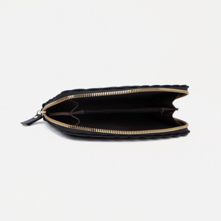 Women's wallet with lightning, black color-4