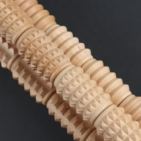 Massage for the back of "corn", d = 6.5 × 42 cm, wooden-2