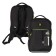 School backpack, 39 x 26 x 19 cm, Grizzly, ergonomic back, laptop department, black