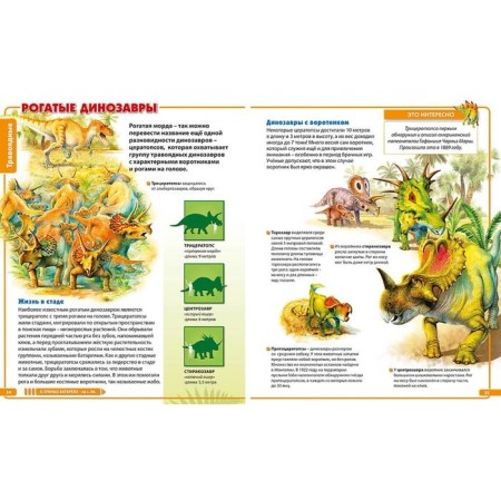 Dinosaurs are alarmed creatures of the past. Children's Encyclopedia. Maevskaya B.-2