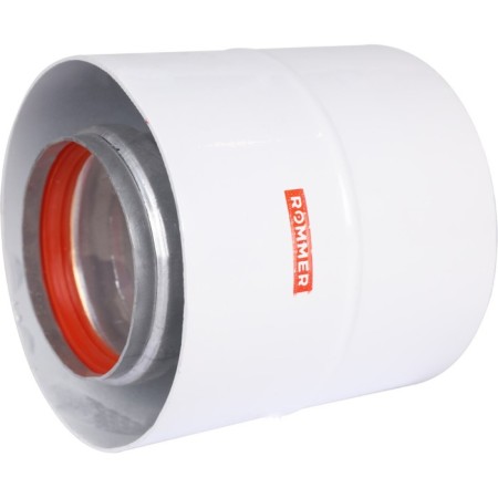 The chimney element Rommer RCA-6010-210100, the initial section, d = 60/100 mm, clamp, sleeve-1