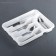 Little tray for cutlery, white color