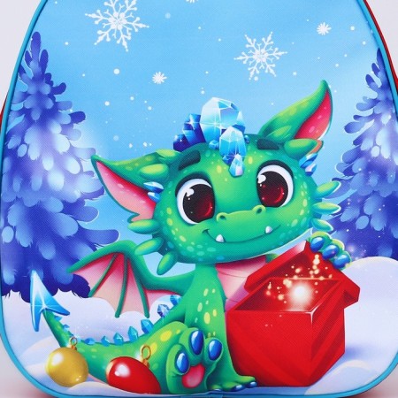 Baby backpack "Dragon in the forest", 30*25 cm-2