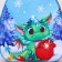 Baby backpack "Dragon in the forest", 30*25 cm