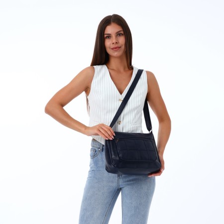Women's bag with lightning, blue color-5