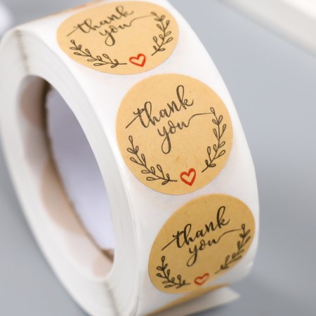 Stick Paper "Craft. Gratitude" d = 2.5 cm 500 pcs in a roll 3x6.5x6.5 cm-3