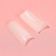 Tips for nail extension, 500 pcs, shape soft square, 10 sizes, ivory color