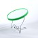 Desktop mirror - suspended “circle”, bilateral, with an increase, D mirror surface 14.5 cm, green color