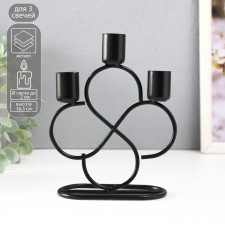 Summary metal for 3 candles 