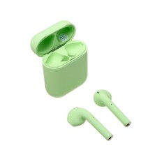 Wireless headphones Luazon i12, TWS, BT 5.0, 35/300 mAh, sensor, matte, green