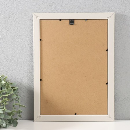 Photo frame Plastic format A4 "Brick masonry" white 34.8x25 cm-2