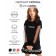 Sweatshirt for girl Crystal, height 128 cm, black color