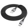 Hoco X92, Type -C cable - USB, 3 A, 3 m, silicone braid, black