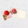 Postcard-Mini "Love" Rose with a tape 14x8.5 cm