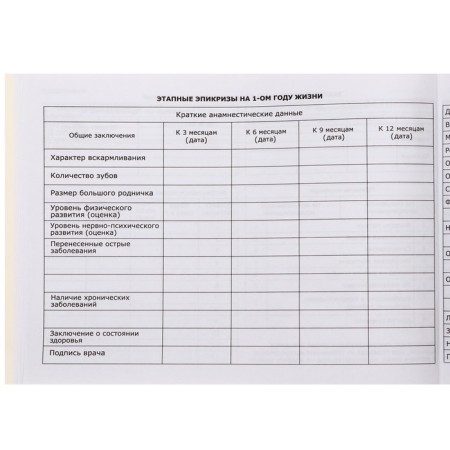 Medical card of the child "with care", form No. 112/y, 80 sheets-17