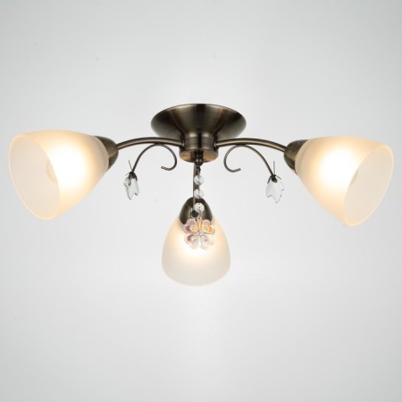 Olivia chandelier 3x40W E27 bronze 45x43x20 cm-1