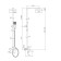 Bar with the Accoona A8394 mixer, single -leaf, with a tropical shower, chrome