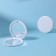Folding mirror, D 7.5 cm, white color