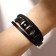 Bracelet Unisex "Power" three links, black color with ferrous-silver metal, 21.5 cm