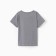 Baby T-shirt with a lowered shoulder, dark gray color, height 116 cm