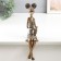 Polystone souvenir "Girl with curly tails, with a jug" under bronze 14.5x8.5x34.5 cm