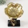 Souvenir Polystone stand "African with a golden flower on the head" 24x15x15.5 cm