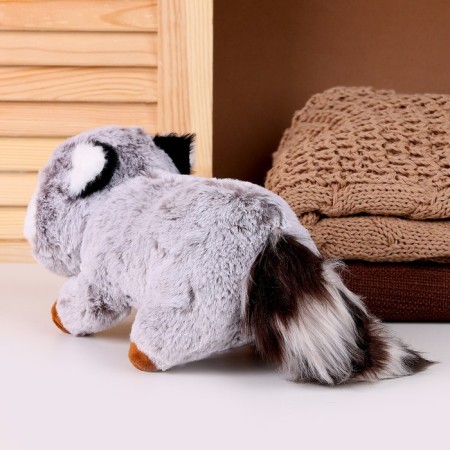 Soft toy "Raccoon", 26 cm, color gray color-2