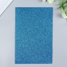 Foamiran glitter Magic 4 Hobby 2 mm cent. Blue, 20x30 cm