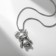 Piece "Bear" toy, black color in black silver, 70 cm