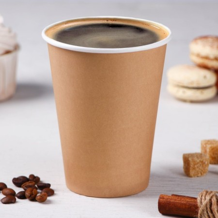 Paper glass "Kraft", 350 ml, d = 9 cm
