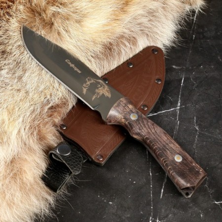 Safari knife, stainless steel 65x13-3