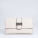 Bag-clate on magnet, long belt, white color