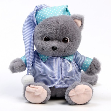 Soft toy "Cat Slanti" in pajamas-3