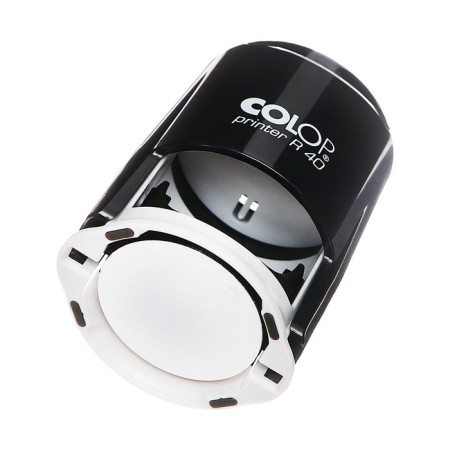 Equipment for round printing automatic Colop Printer R40, diameter 41.5 mm, with a lid, black body-3
