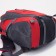 Tourist backpack with extension, 7 liters, 2 lightning departments, 4 pockets, black/red color