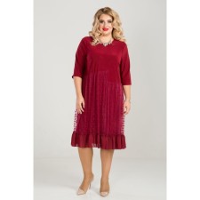 Women's dress, size 56, burgundy color