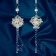 Jewelry decoration "Key with a brilliance" 5x15 cm, mix, transparent